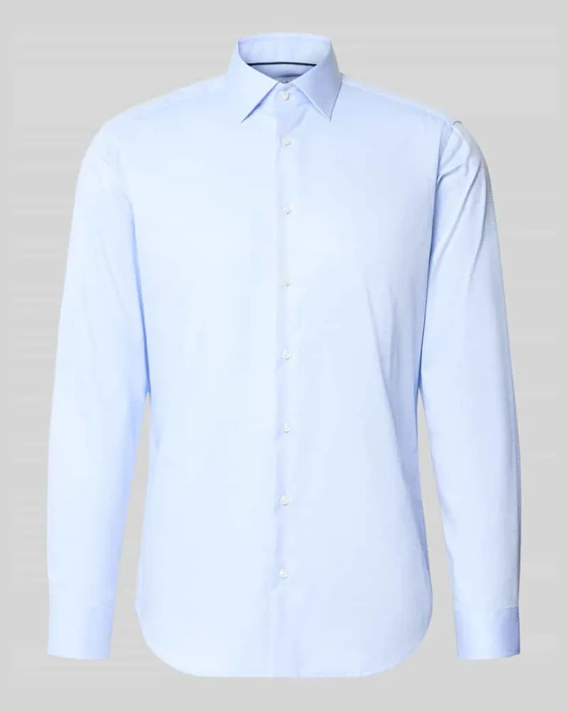 Christian Berg Regular Fit Business-Hemd mit Kentkragen Bleu