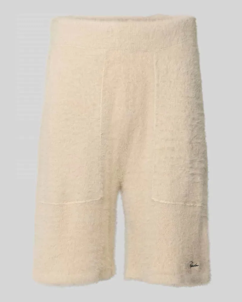 PEGADOR Regular Fit Strickshorts mit Strukturmuster Modell 'Tropan Beige