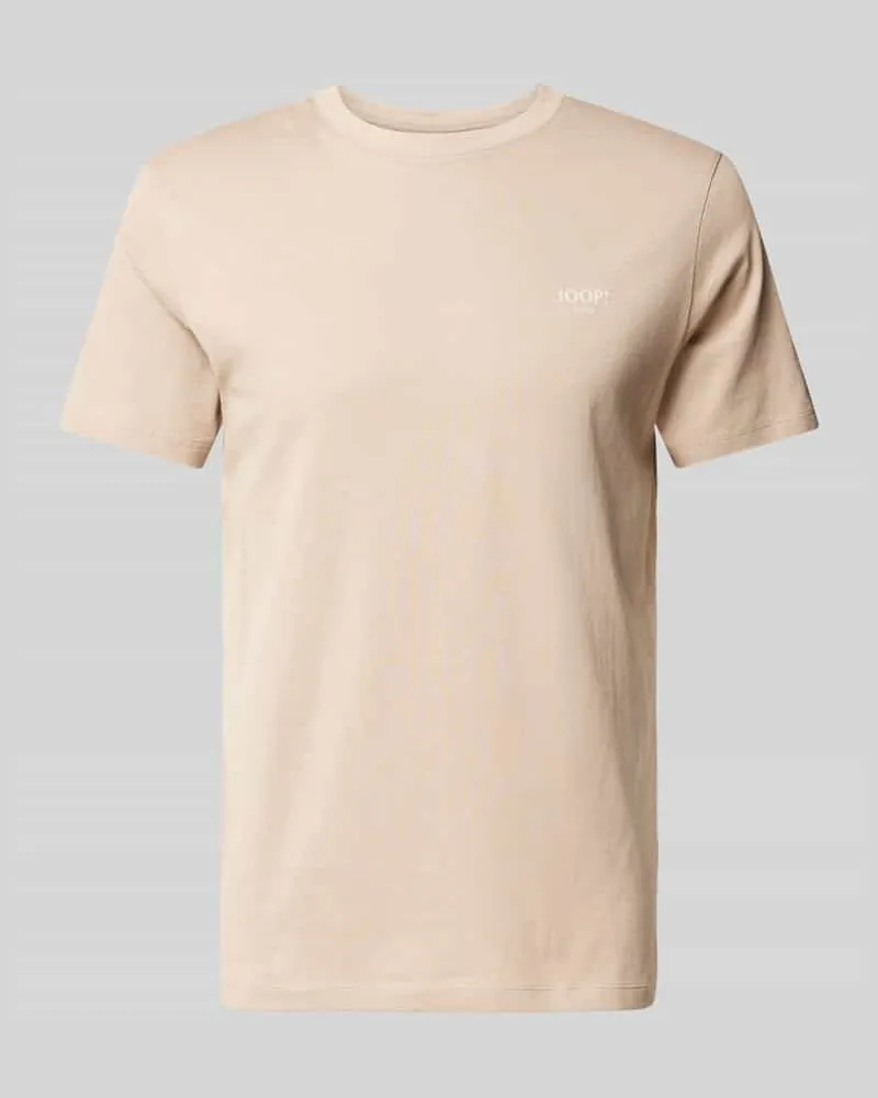 JOOP! T-Shirt mit Label-Print Modell 'Alphis Taupe