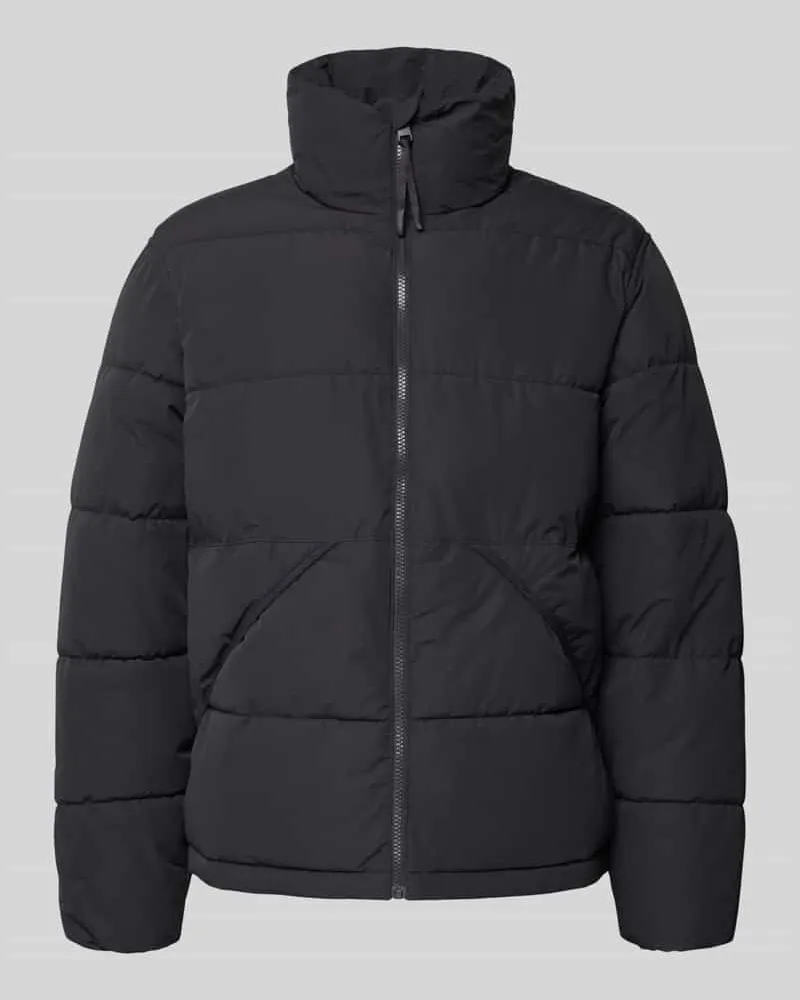 Only & Sons Regular Fit Steppjacke mit Stehkragen Modell 'PACK Anthrazit