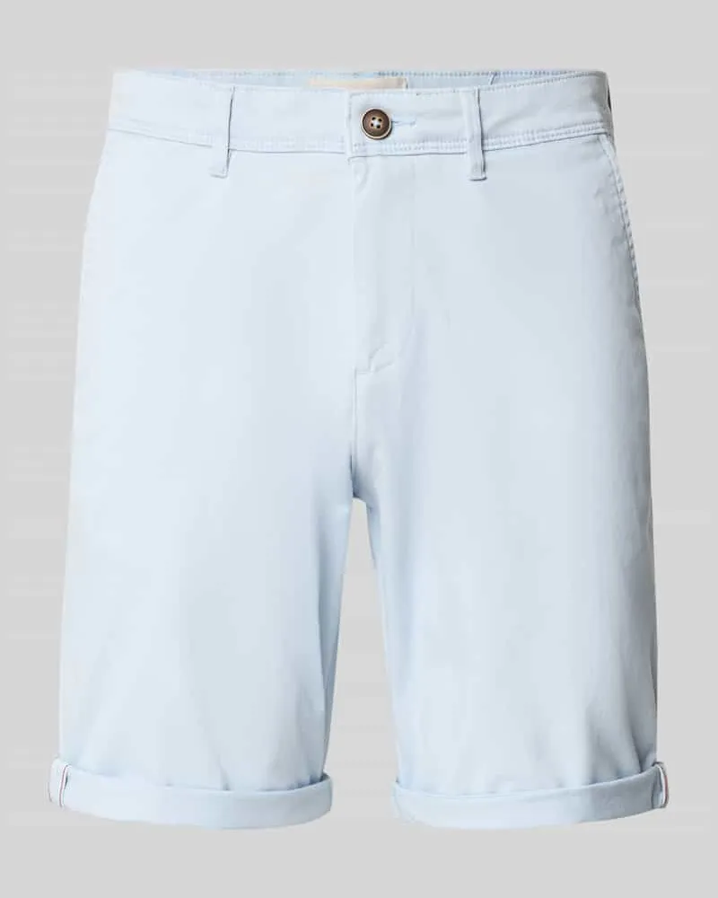 Jack & Jones Regular Fit Shorts mit Eingrifftaschen Modell 'BOWIE Hellblau