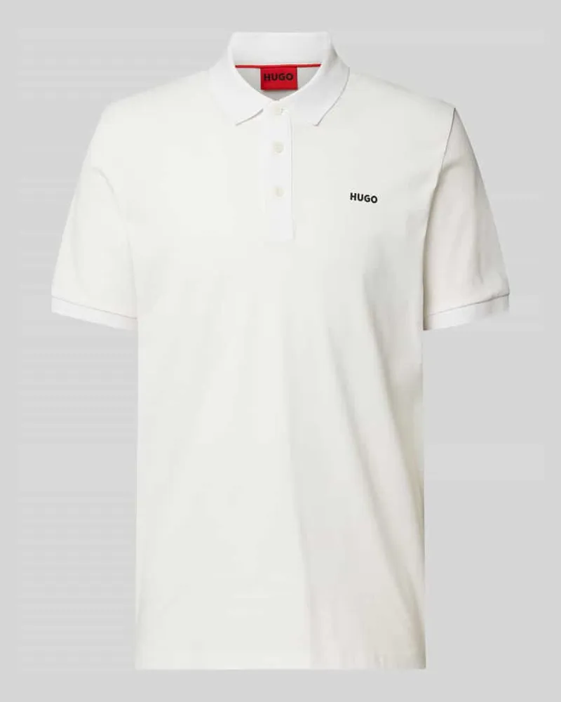 HUGO BOSS Poloshirt mit Label-Print Modell 'Donos 