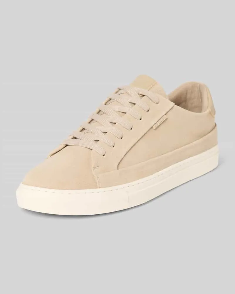 PS Poelman Sneaker aus echtem Leder Modell 'Cupsole Sand