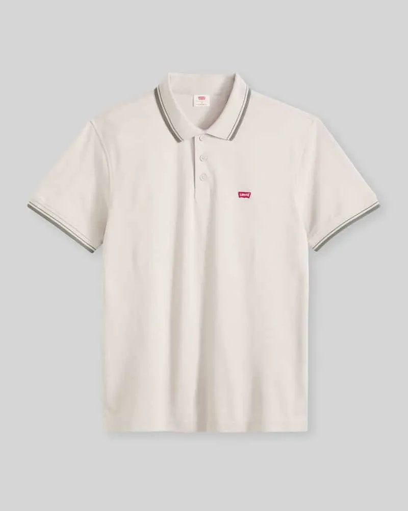 Levi's Regular Fit Poloshirt mit Kontraststreifen Beige