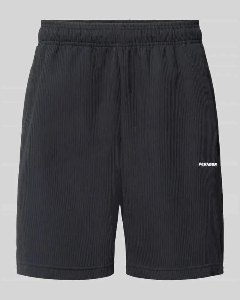PEGADOR Shorts mit Logo Modell 'Troy Black