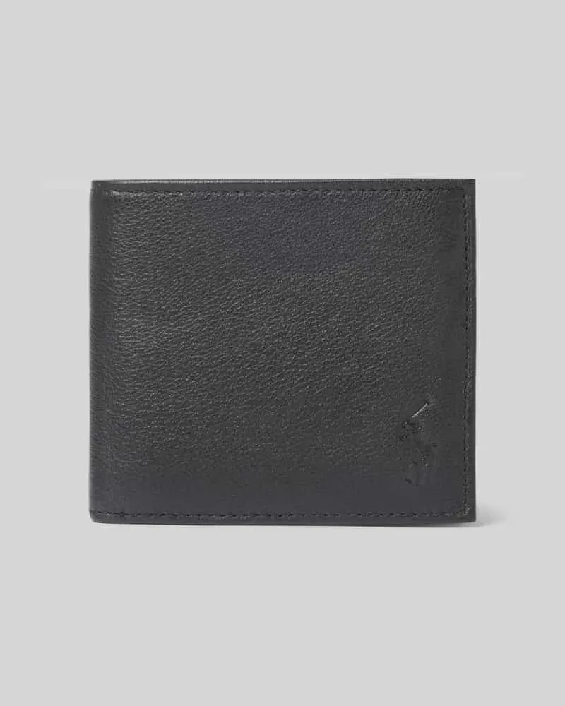 Ralph Lauren Portemonnaie aus echtem Rindsleder Black