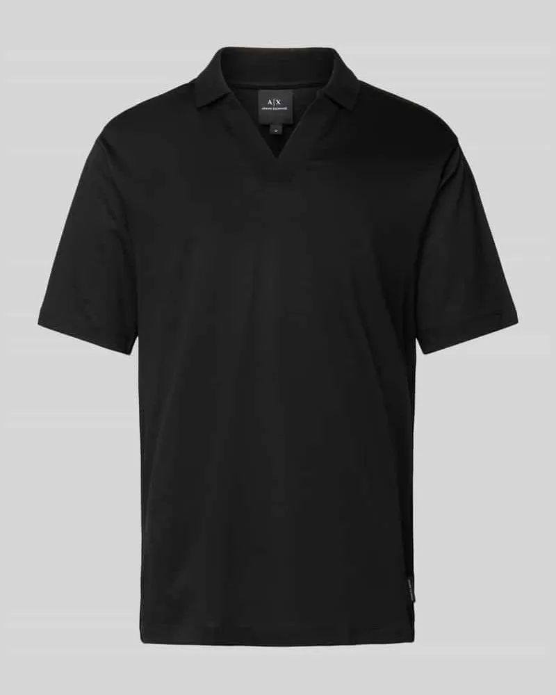 Armani Exchange Poloshirt mit Polokragen Black