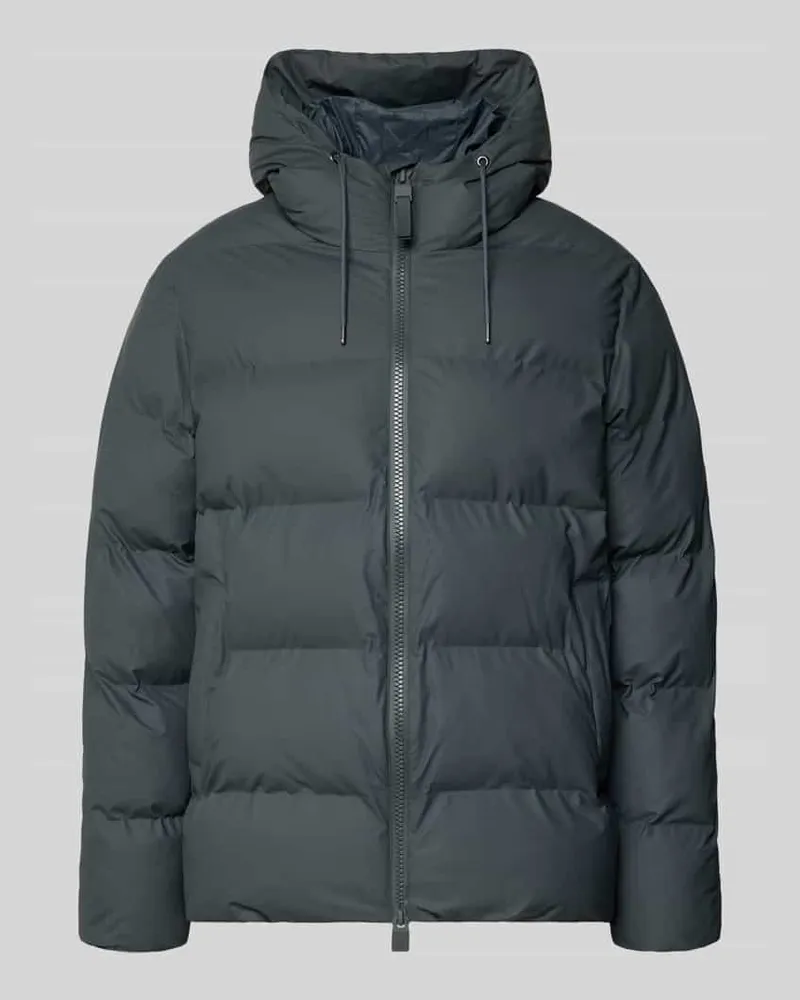 RAINS Steppjacke mit Zweiwege-Reißverschluss Modell 'Alta Graphit