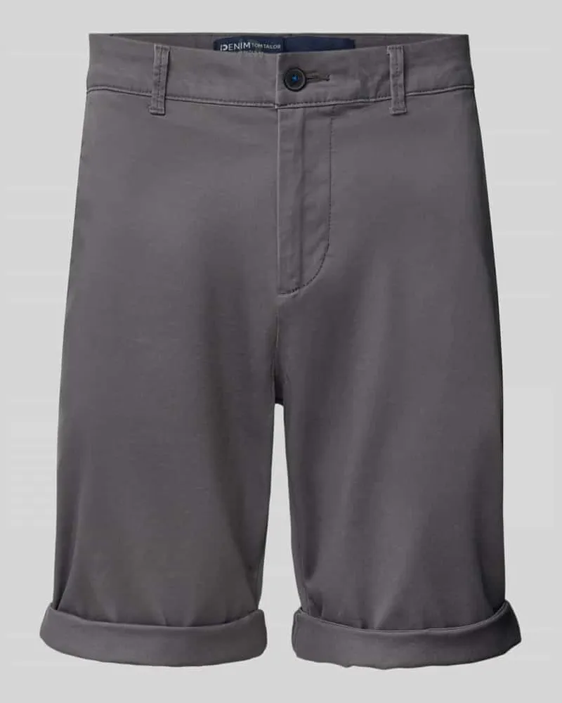 Tom Tailor Regular Fit Bermudas aus Baumwoll-Mix 