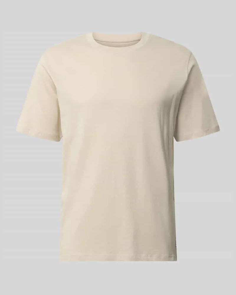 Jack & Jones T-Shirt mit Rundhalsausschnitt Modell 'ORGANIC Offwhite
