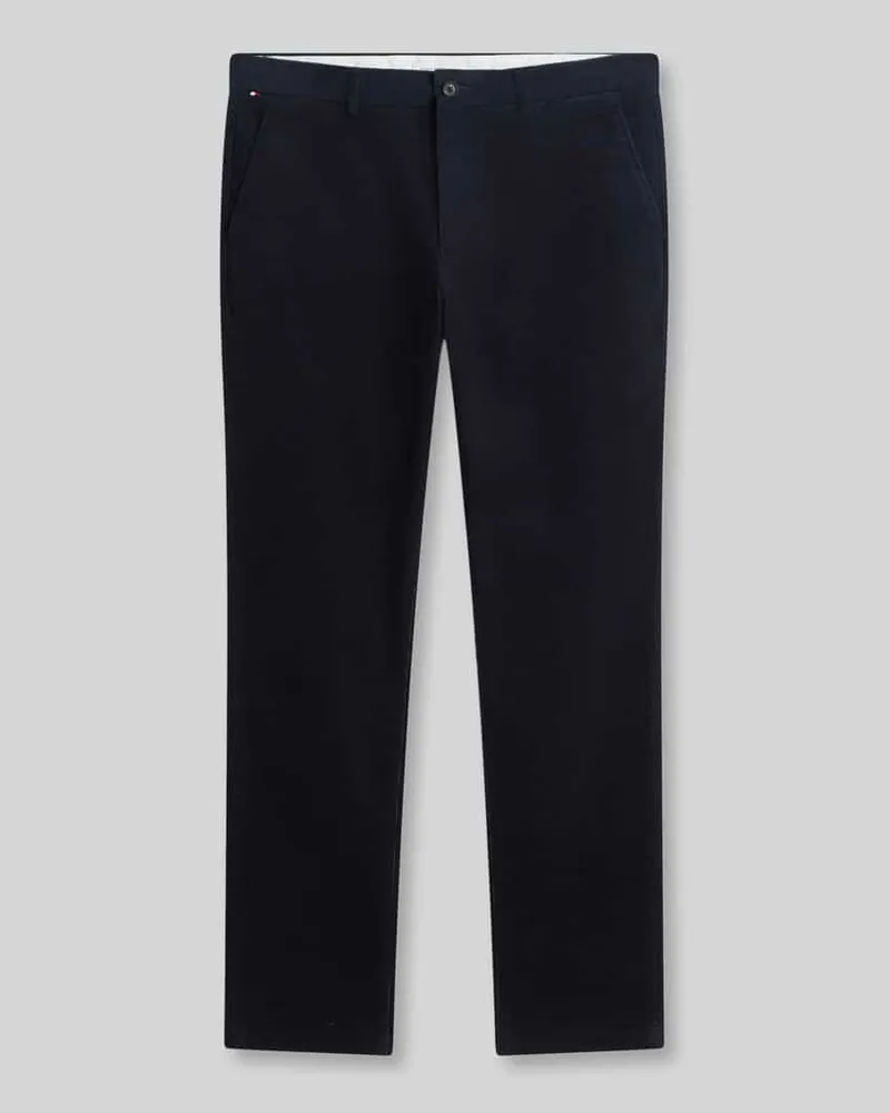 Tommy Hilfiger Slim Fit Cordhose aus Baumwoll-Mix Marine