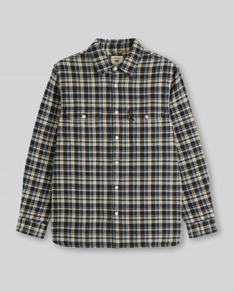 Levi's Freizeithemd mit Brusttaschen Dunkelgrau
