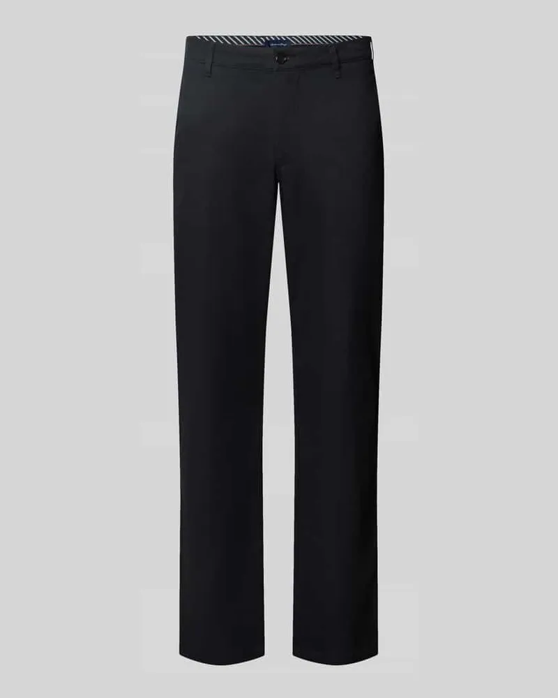 Christian Berg Straight Fit Stoffhose aus Baumwoll-Mix Marine