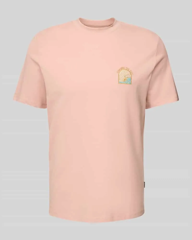 Blend T-Shirt mit Motiv- und Statement-Stitching Modell 'JOBBE 