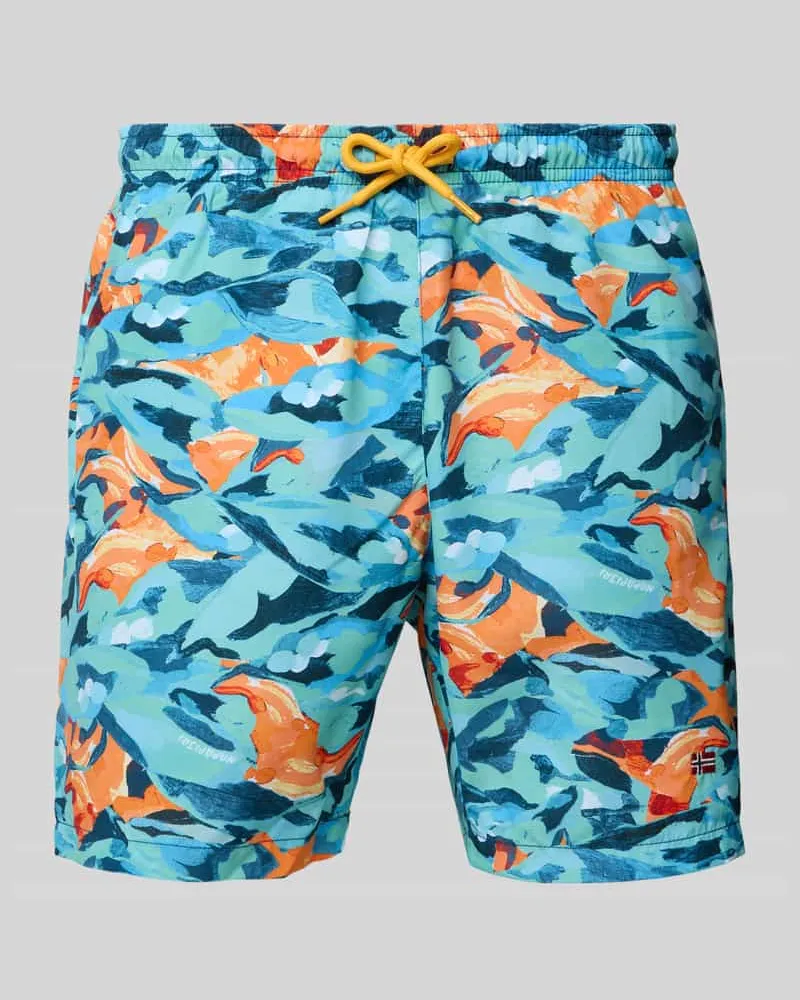 Napapijri Badehose mit elastischem Bund und Tunnelzug Ocean