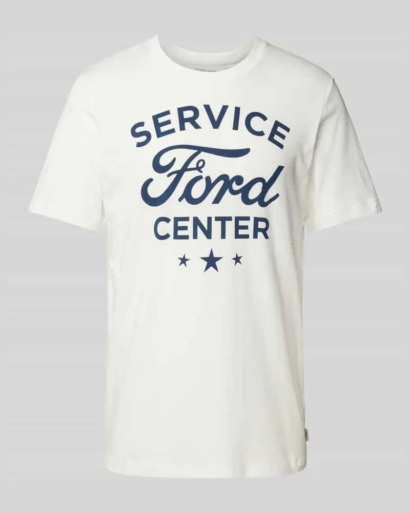 S.Oliver Regular Fit T-Shirt aus reiner Baumwolle mit Ford®-Print 