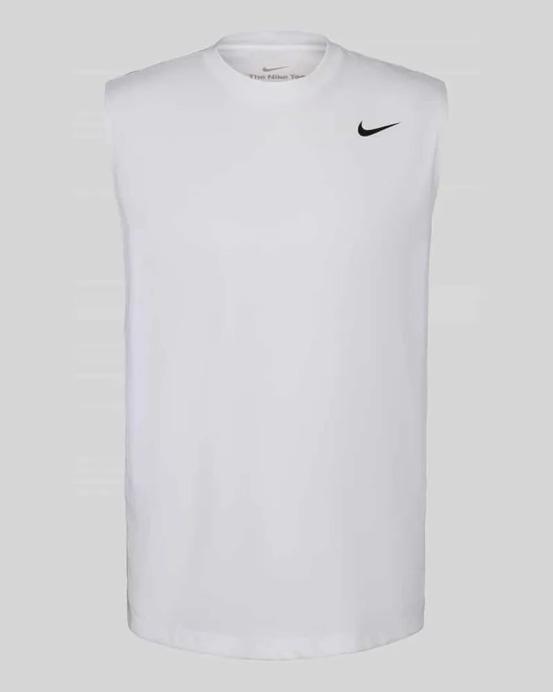 Nike Regular Fit T-Shirt mit Logo-Print Weiss