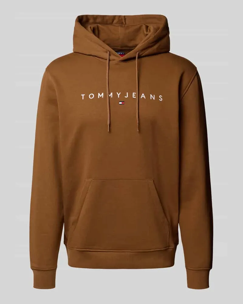 Tommy Hilfiger Regular Fit Hoodie aus Baumwoll-Mix Hellbraun