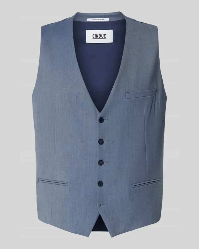 cinque Weste mit V-Ausschnitt Modell 'Totti Bleu