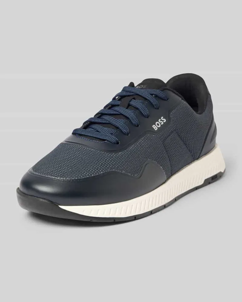 HUGO BOSS Low Top Sneaker mit dämpfender Sohle Modell 'TITANIUM_RUNN Marine