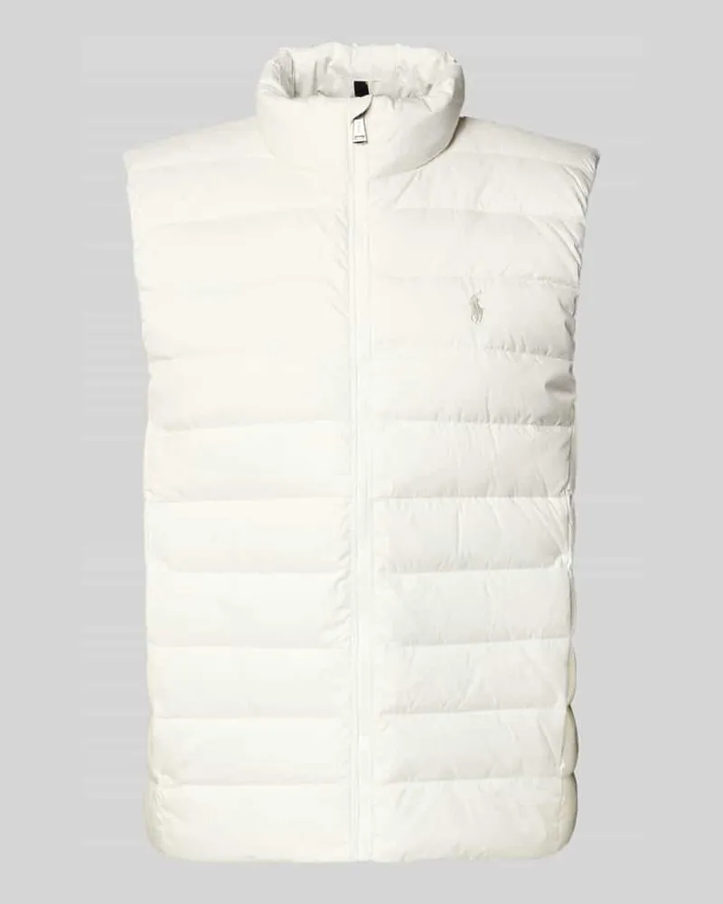 Ralph Lauren Regular Fit Weste in Stepp-Optik Weiss