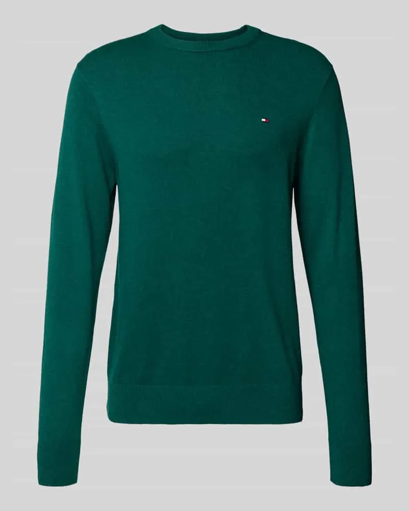 Tommy Hilfiger Regular Fit Strickpullover aus Baumwoll-Kaschmir-Mix Bottle