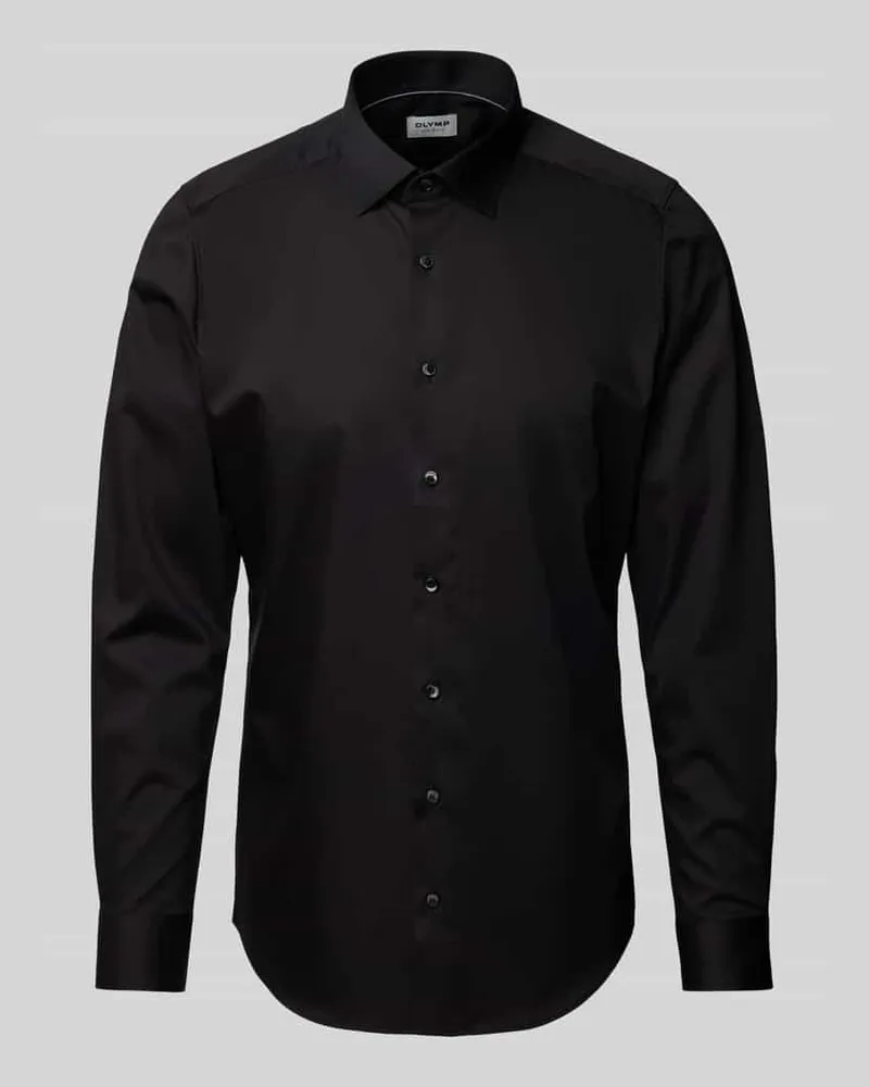 Olymp Slim Fit Businesshemd in Premiumqualität Black