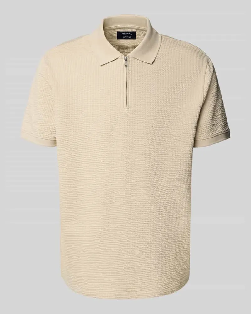 McNeal Poloshirt mit kurzem Reißverschluss 
