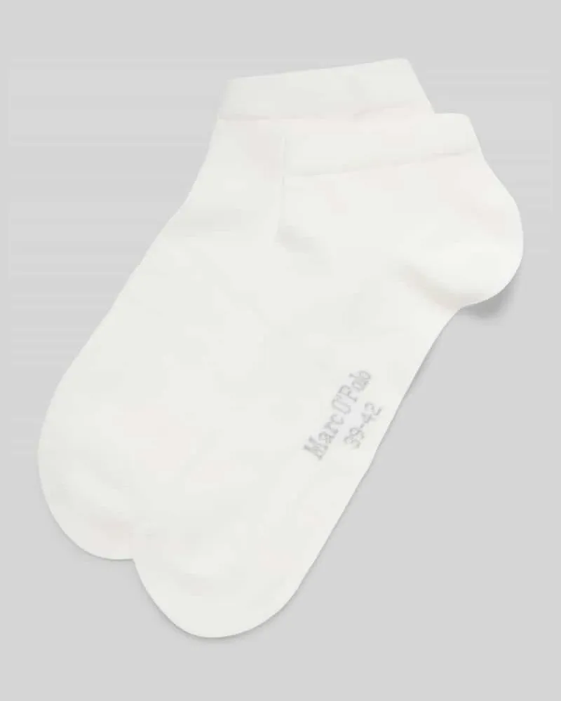 Marc O'Polo Sneakersocken mit Logo-Schriftzug im 2er-Pack Weiss