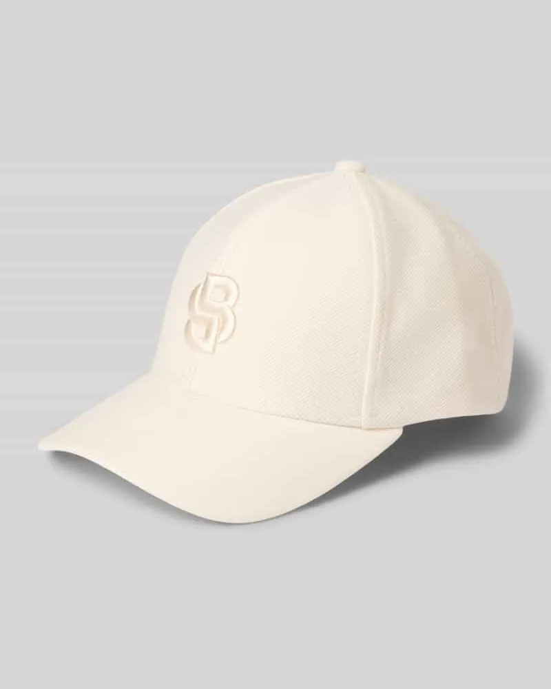HUGO BOSS Cap mit Logo-Stitching Offwhite