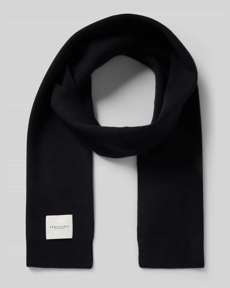 Profuomo Schal mit Label-Detail Marine