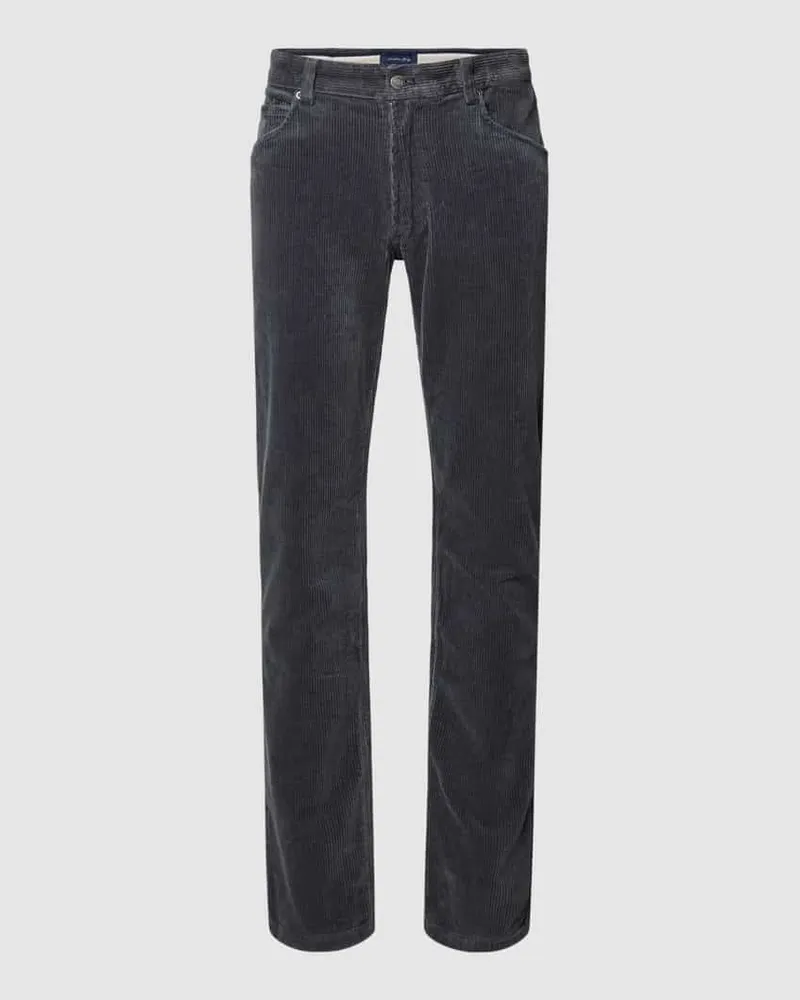Christian Berg Cordhose im 5-Pocket-Design Dunkelgrau