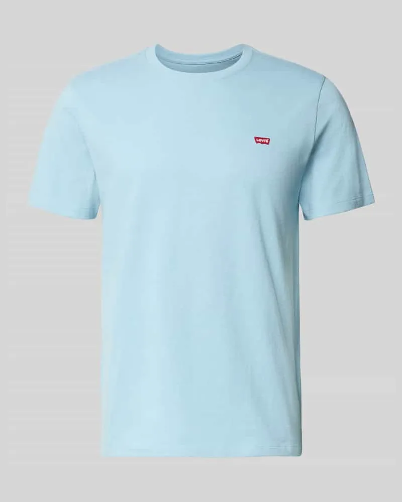 Levi's Regular Fit T-Shirt aus reiner Baumwolle Rauchblau
