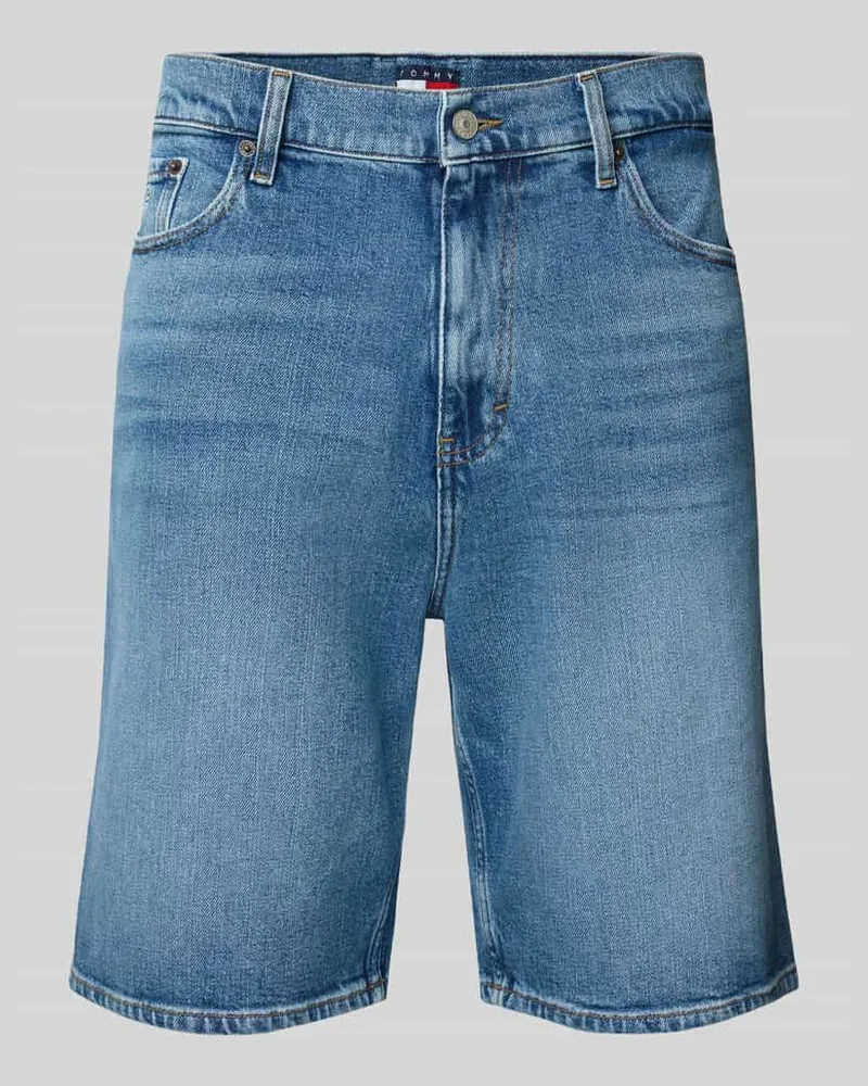 Tommy Hilfiger Relaxed Fit Jeansshorts aus Baumwoll-Elasthan-Mix Jeansblau