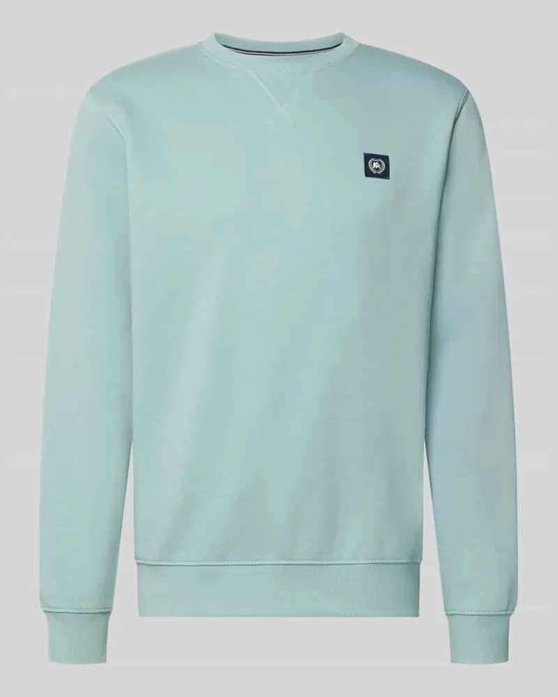 Lerros Regular Fit Sweatshirt aus Baumwoll-Mix Helltuerkis