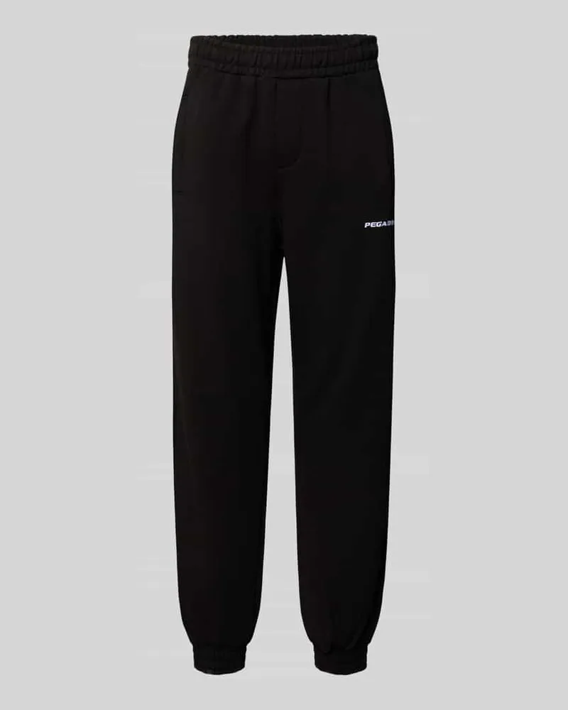 PEGADOR Sweatpants mit elastischem Bund Black
