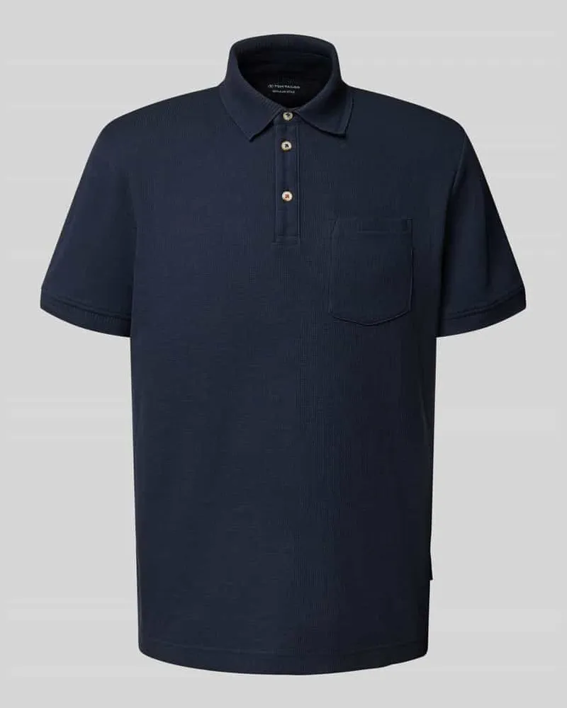 Tom Tailor Regular Fit Poloshirt aus Baumwoll-MIx 