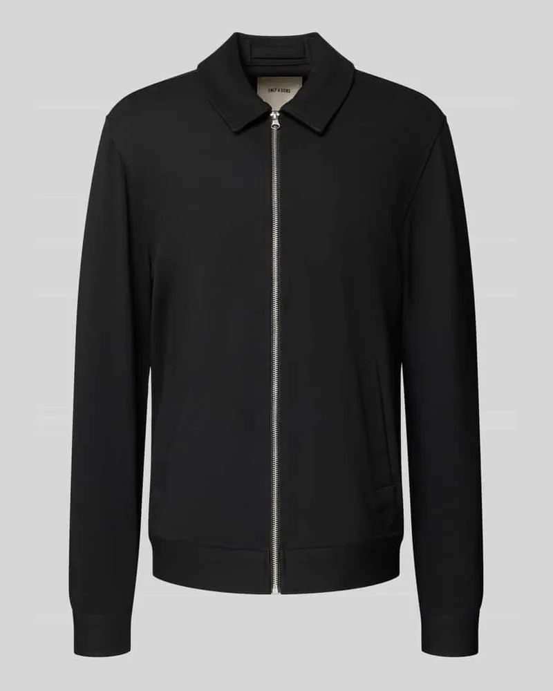 Only & Sons Regular Fit Hemdjacke aus Viskose-Mix Modell 'JAKES Black