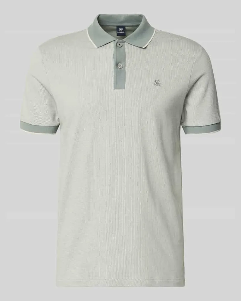 Lerros Regular Fit Poloshirt mit Logo-Stitching Graphit