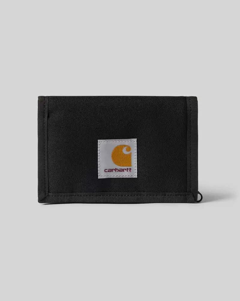 Carhartt WIP Portemonnaie mit Label-Patch Modell 'Alec Black
