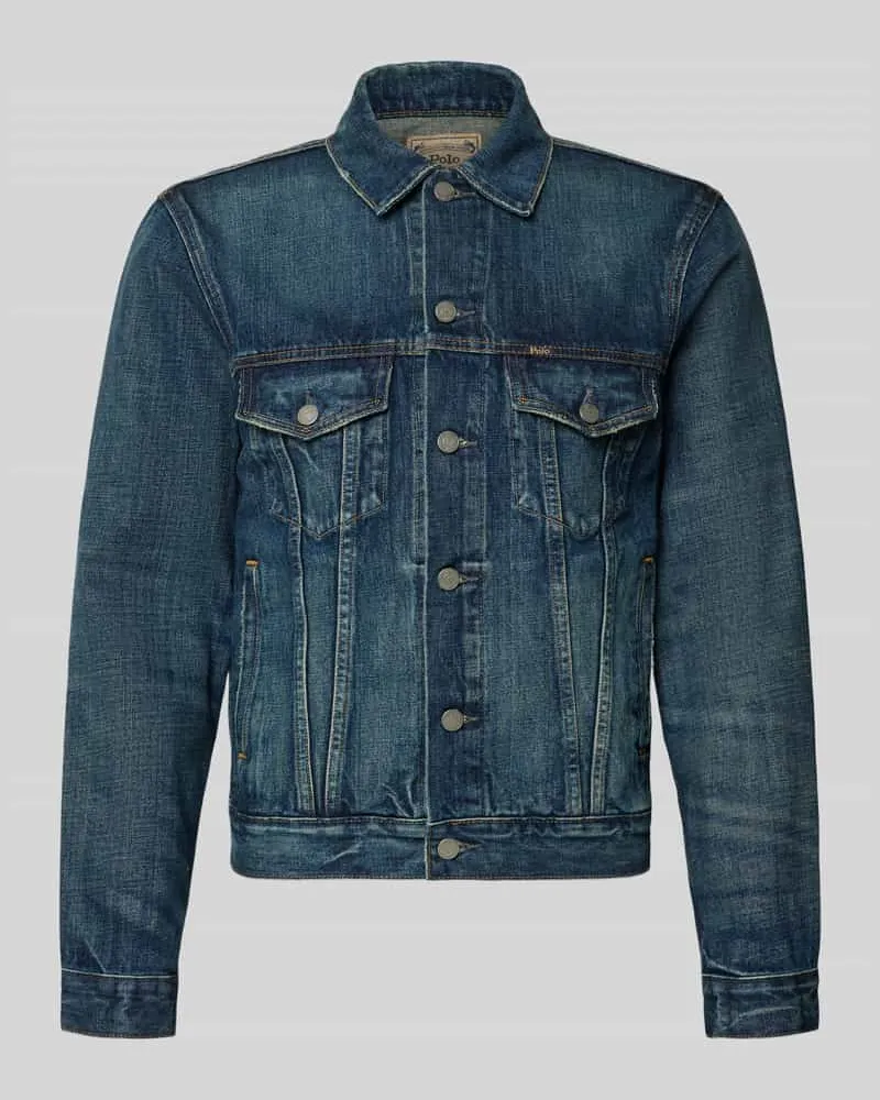 Ralph Lauren Regular Fit Jeansjacke aus reiner Baumwolle Modell 'ICON Jeansblau