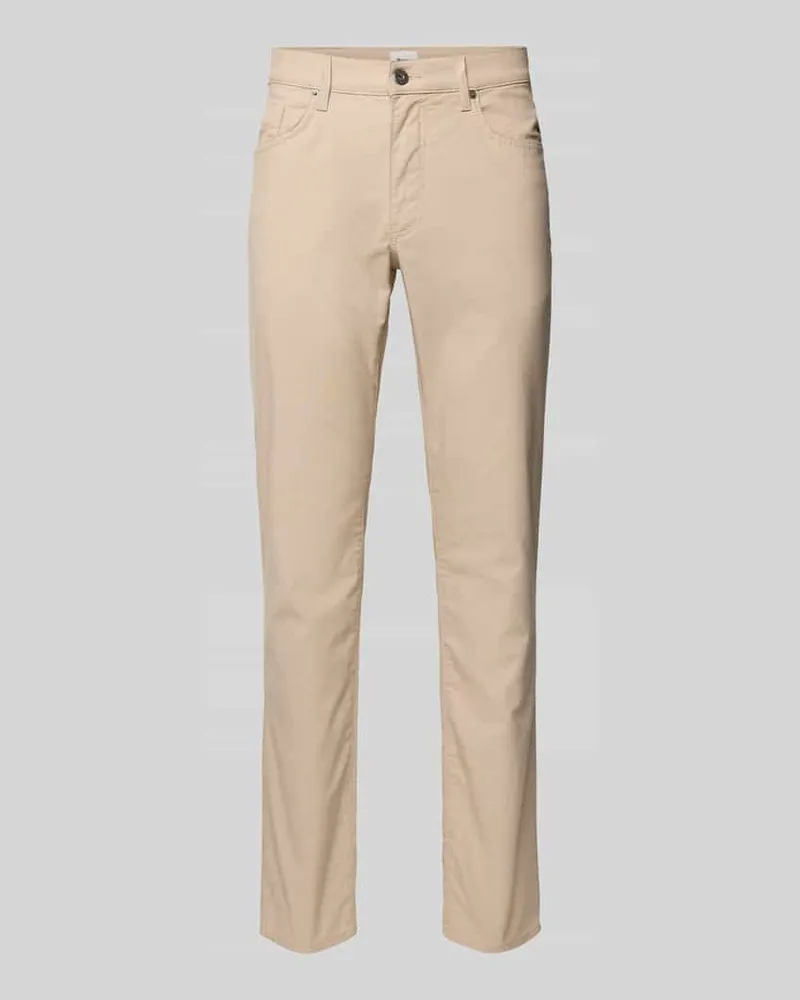 Brax Slim Fit Stoffhose mit 5-Pocket-Design Modell 'Cadiz Beige