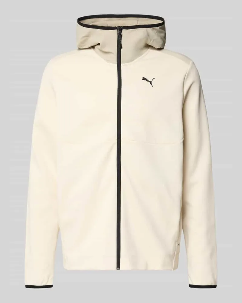 Puma Sweatjacke mit Kapuze Ecru