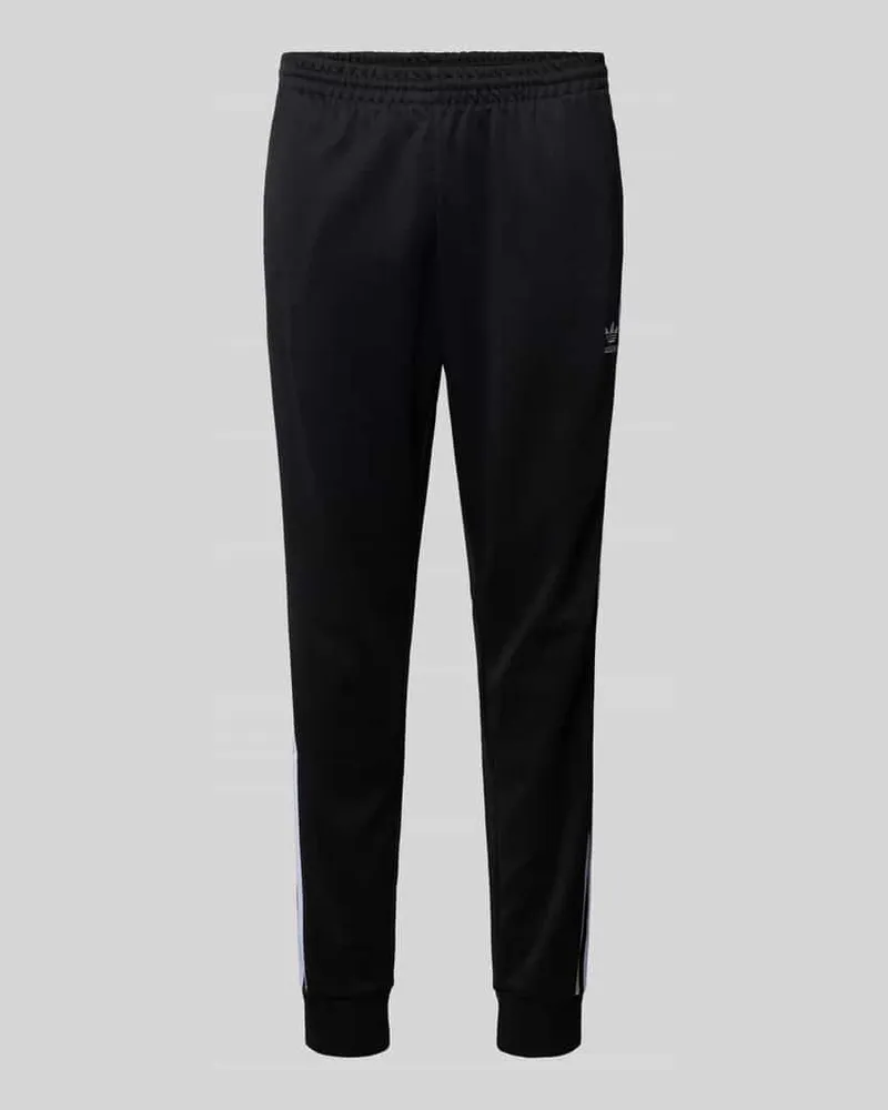 adidas Regular Fit Sweatpants mit Label-Stitching Black