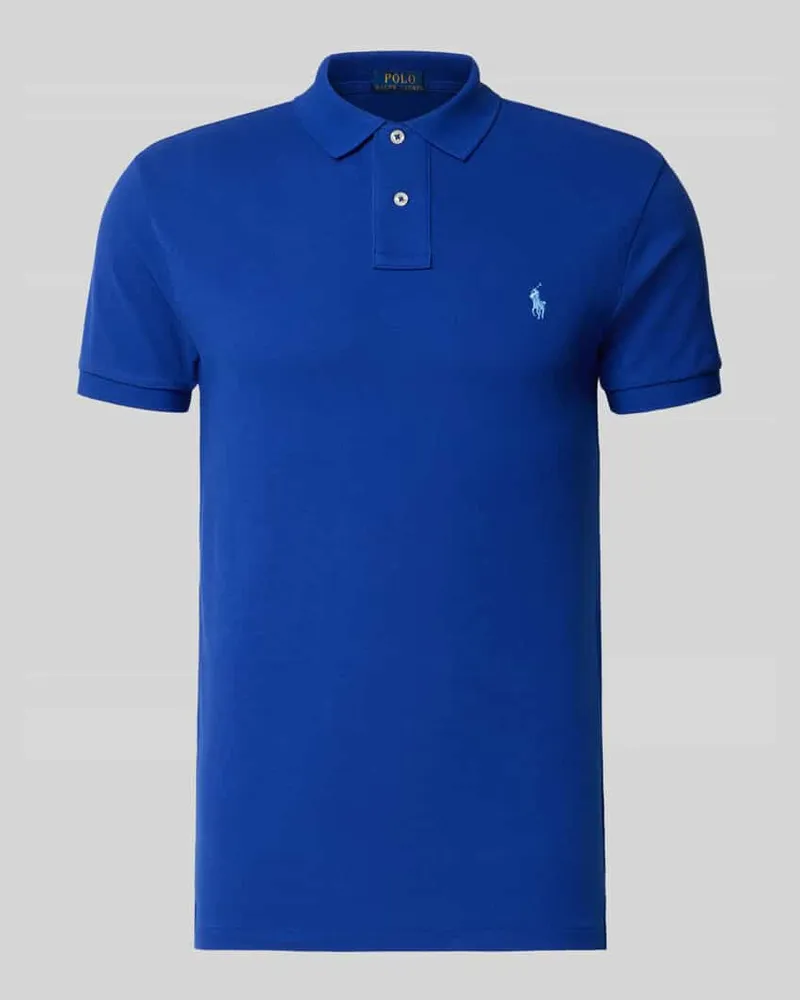 Ralph Lauren Slim Fit Poloshirt aus reiner Baumwolle Ocean