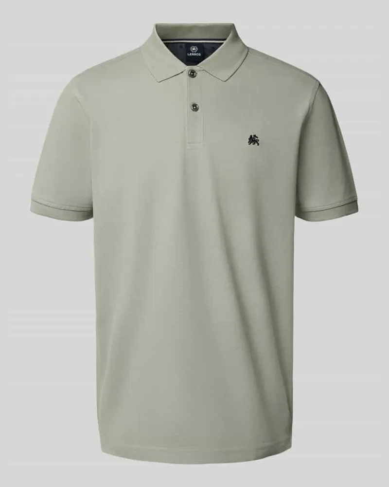 Lerros Poloshirt mit Label-Stitching 