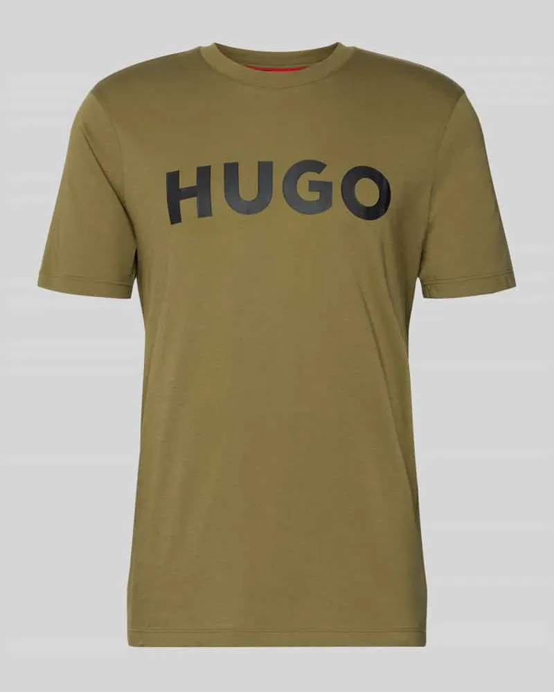 HUGO BOSS Regular Fit T-Shirt aus reiner Baumwolle Modell 'DULIVIO Gruen