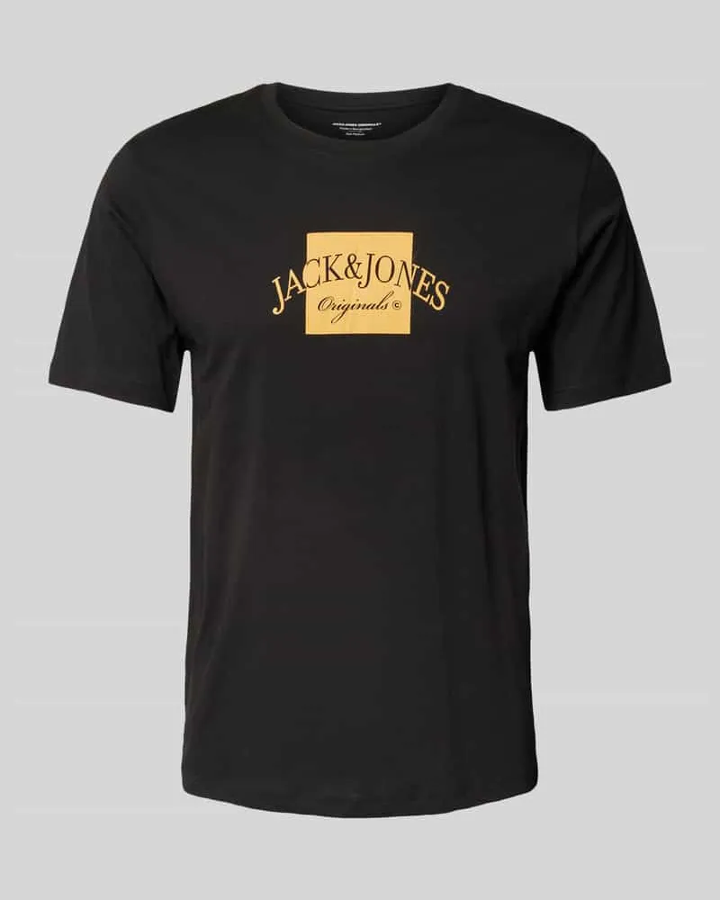 Jack & Jones T-Shirt mit Label-Print Modell 'BOSTON 