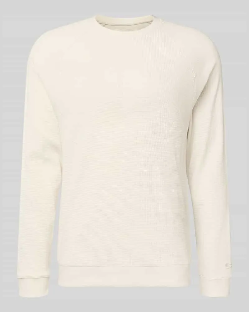 Champion Sweatshirt mit Rundhalsausschnitt Offwhite