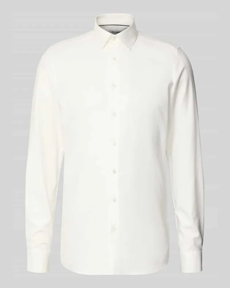 Olymp Slim Fit Businesshemd aus Twillgewebe mit extra langem Arm Ecru